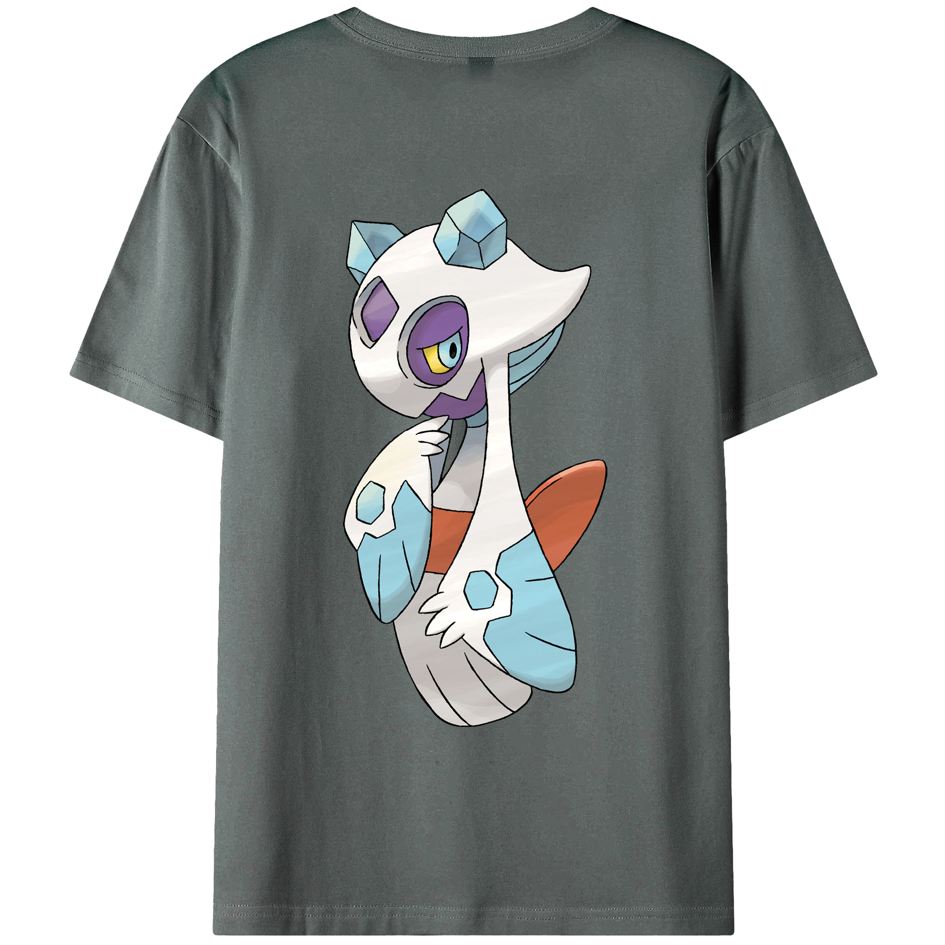 （画像用） ポケットモンスター Pokémon 綿100％ メンズ半袖Tシャツ（バックプリント） 通気性